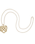 Love in a knot pendant on mini twist chain