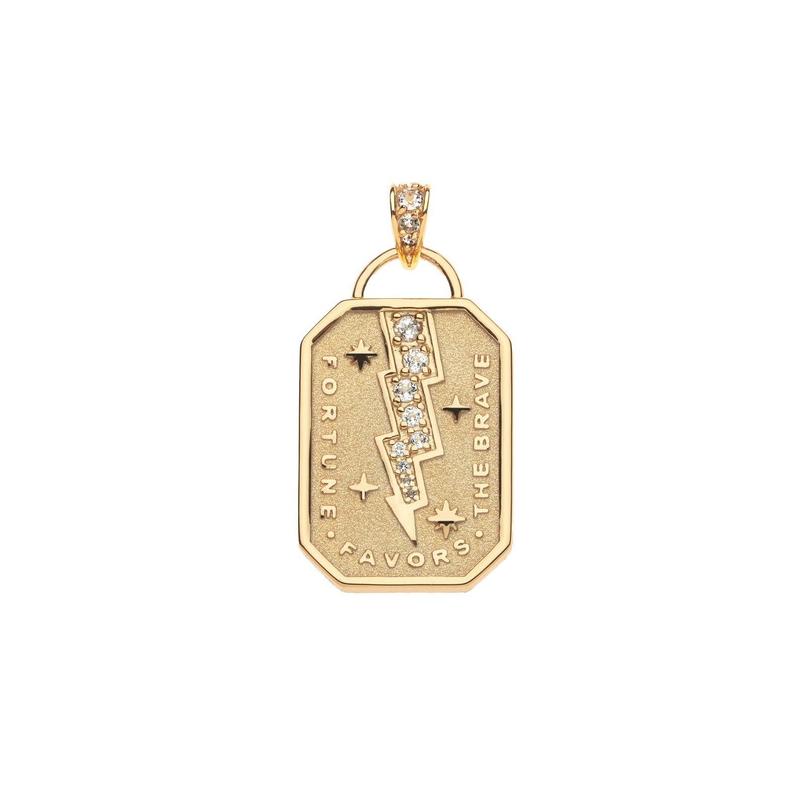 Bold and the Brave Dogtag Pendant - LUCKY – Jane Win Jewelry