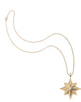 Lucky star pendant on classic rolo chain