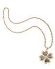 LUCKY in Love Clover Pendant with Black Mother of Pearl
