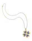4 leaf clover pendant on classic rolo chain