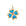 LUCKY in Love Clover Pendant with Turquoise