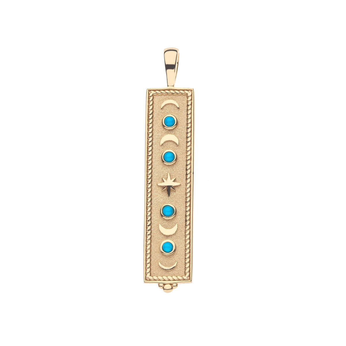 FOREVER Eclipse Dogtag Pendant in Turquoise – Jane Win Jewelry