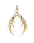Back of protect guardian antler pendant features the word PROTECT