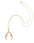 Protect Antler pendant on the classic rolo chain