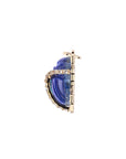 Side view of carved lapis scarab