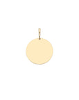 Blank back of gold coin pendant