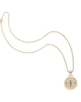 Evil Eye Petite Embellished pendant on classic rolo chain
