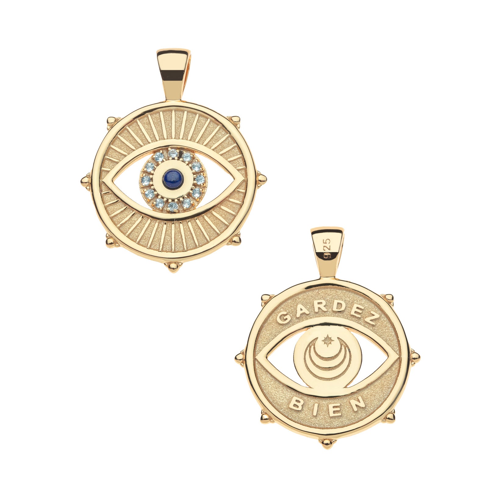 PROTECT With an Open Eye Coin Pendant – Jane Win Jewelry