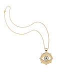Protect with an open eye coin on the classic rolo chain