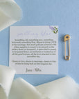 FOREVER Something Blue Pin in Solid Gold