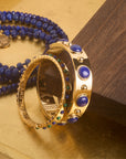 FOREVER Time Flies Bangle in Lapis and Malachite