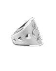 Side view of the love cigar band ring