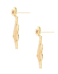 Side view of sun drop earrings