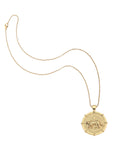 Tiger coin pendant on classic rolo chain
