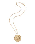 Gold original Taurus coin pendant on satellite chain