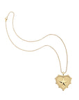 Texas heart pendant on classic rolo chain