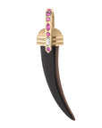 back of tiger's eye tusk