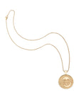 Wanderlust celestial coin on the classic rolo chain