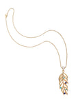 Wanderlust palm leaf on the classic rolo chain