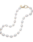 White Pearl Knotted Beaded Necklace