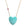 LOVE Amazonite Carved Heart Necklace with Gold Setting SALE