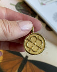 Video of Gold LOVE Coin Pendant Shown Front and Back