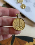Video of Gold Strong Coin Pendant Shown Front and Back