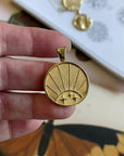 STRONG JW Small Pendant Coin (Rising Sun)