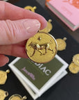 Gold original Leo coin pendant