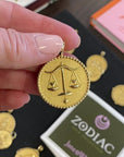 Gold original Libra pendant