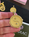 Gold original Gemini coin pendant