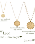 LOVE Baby JW Pendant in 10k Gold