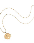 Gold Small Balance Coin Pendant on satellite chain