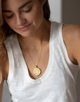 AQUARIUS JW Zodiac Pendant Coin - Jan 20 - Feb 18