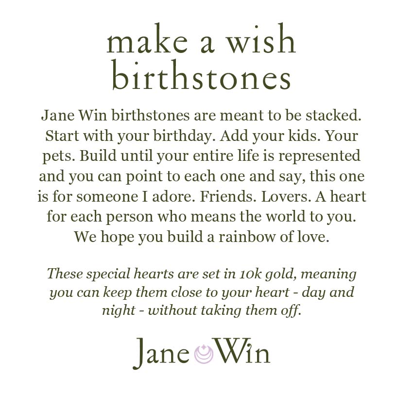 make a wish birthstone meaning and card