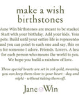LOVE Rainbow Birthstone Pendant in Solid Gold