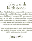 make a wish birthstone meaning and card