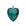 Heart pendant in malachite with gold prongs