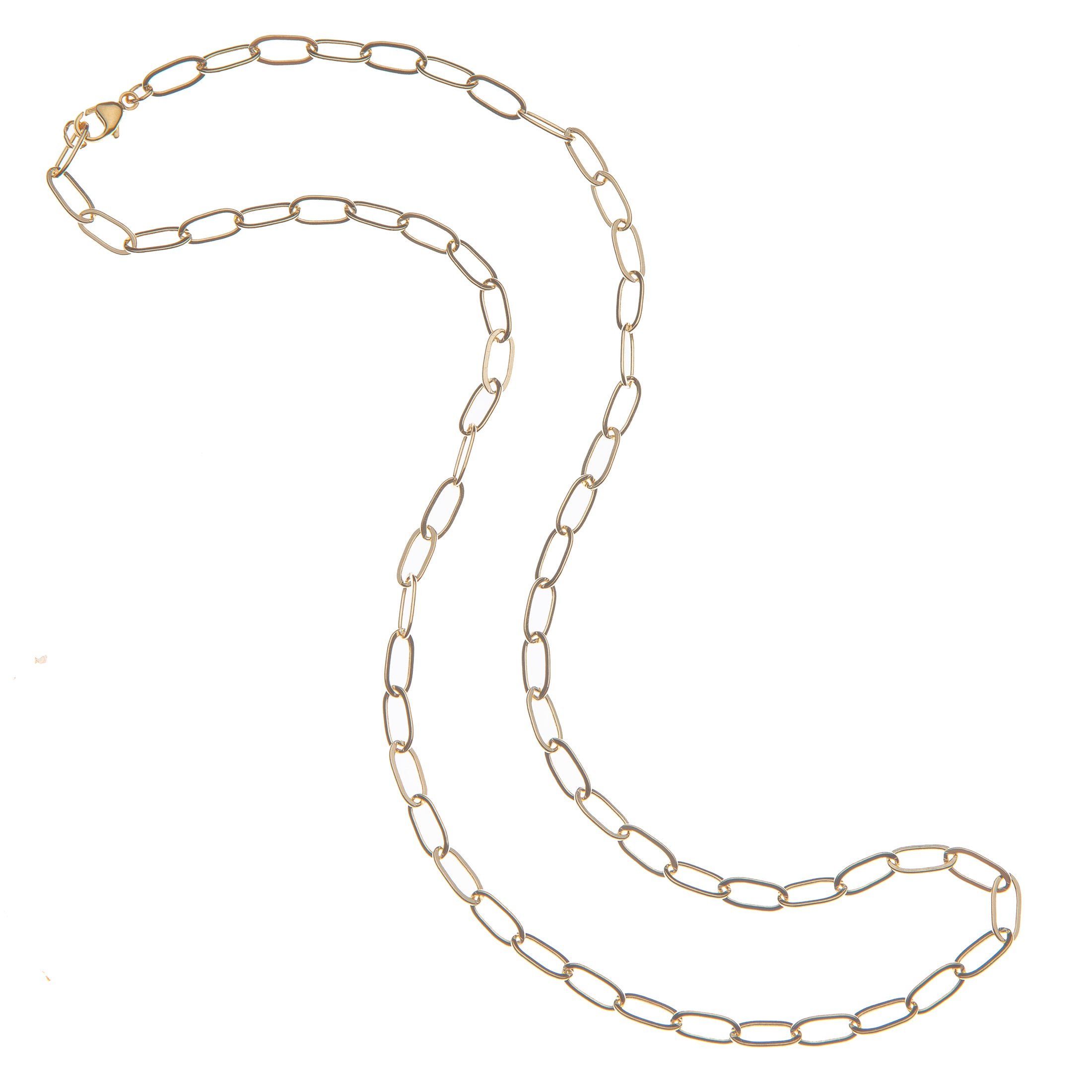Chunky Link Chain with Lapis Bead | 18 Inches | Jane Win