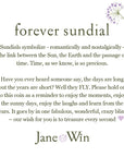 FOREVER Sundial Pendant Coin