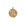 Gold Small Coin Pendant with Butterfly Illustration