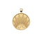 Gold Coin Pendant with three stars and a Rising Sun Illustration
