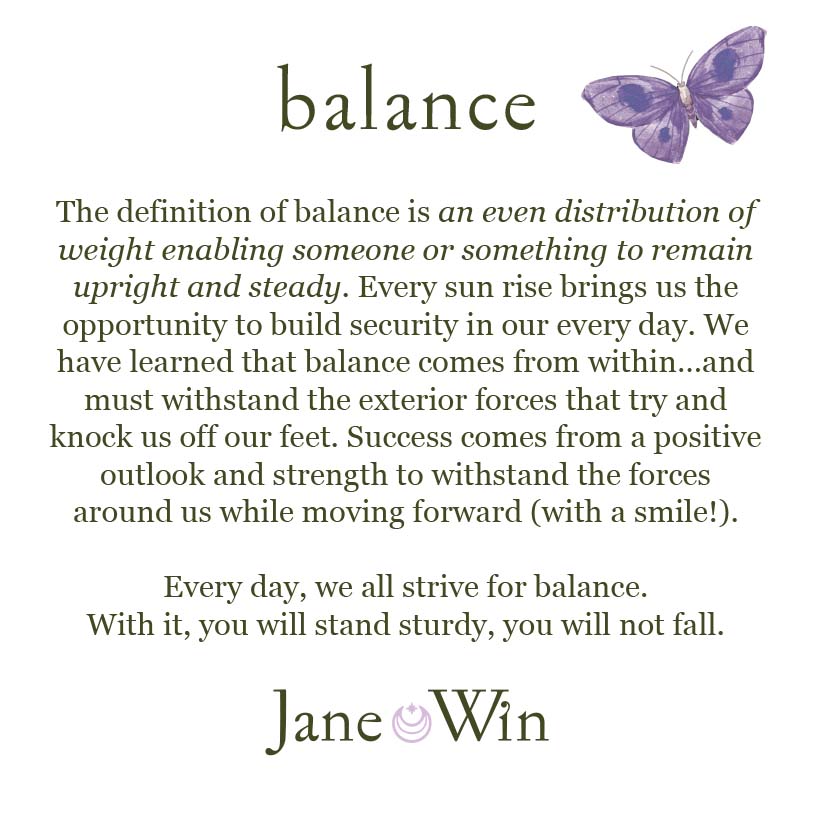 Jane Win Balance Card and Meaning