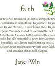 Faith Original Coin Meaning and Packaging Card