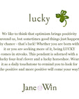 Jane Win LUCKY Card and Meaning