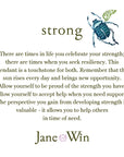 Jane Win Strong card with meaning