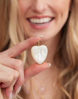 LOVE Carry Your Heart Pendant in Mother of Pearl