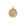 Gold Small Coin Pendant with Four leaf clover and horseshoe illustration