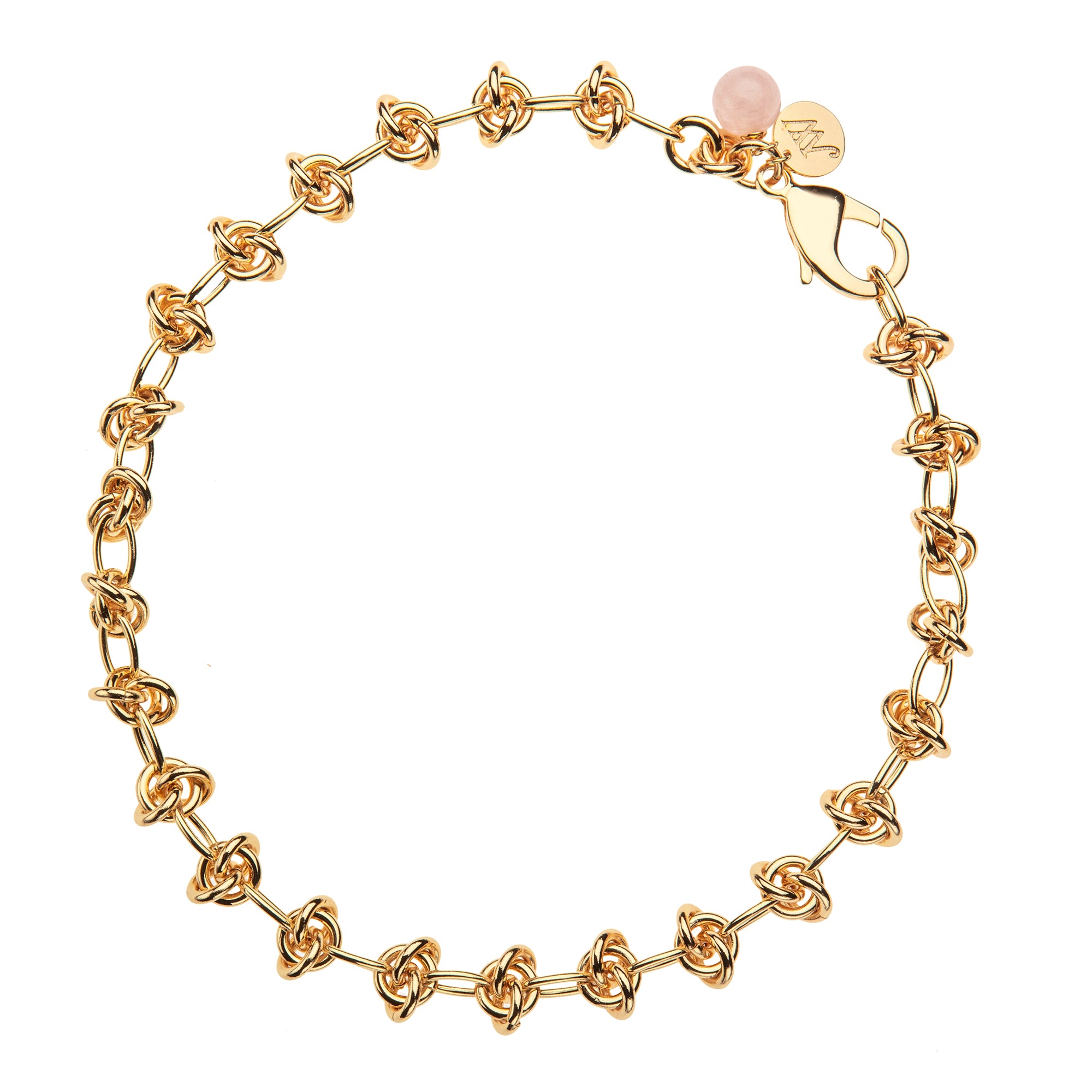 In a Knot Chain with Rose Quartz Bead SALE – Jane Win Jewelry